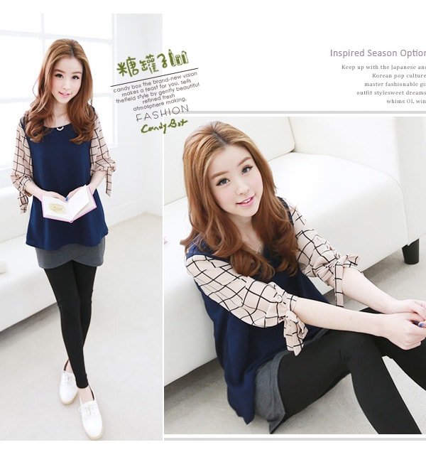 Chiffon Blouse BL2594 Blue