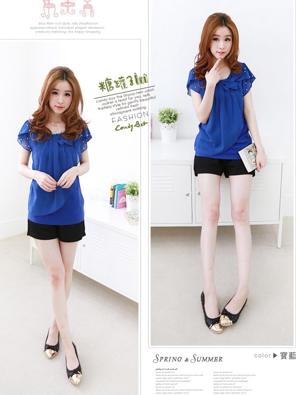 Blouse BL2600 Blue