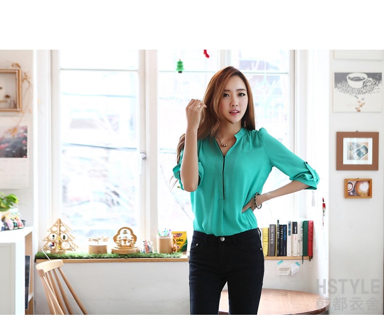 Blouse BL2602 Green