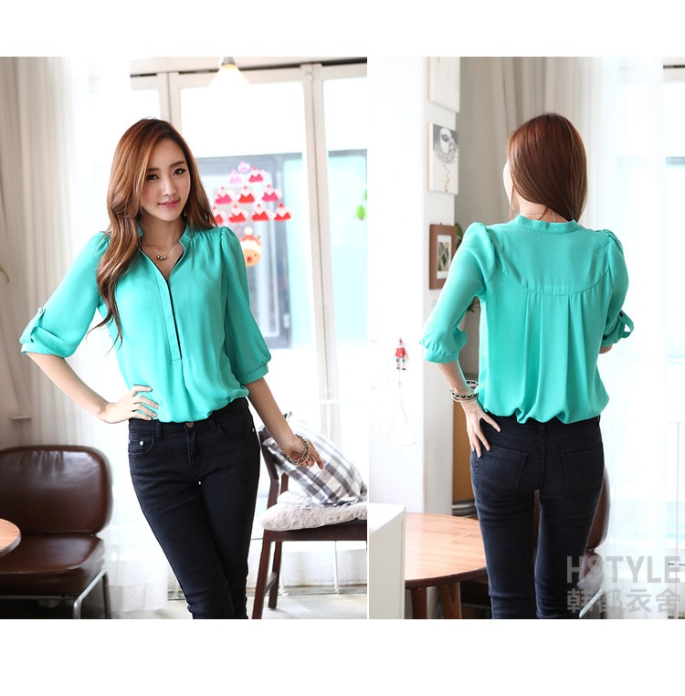 Blouse BL2602 Green