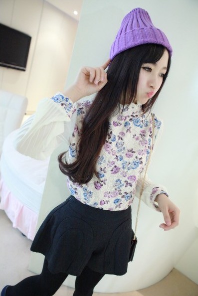 Lace Blouse BL2613 White