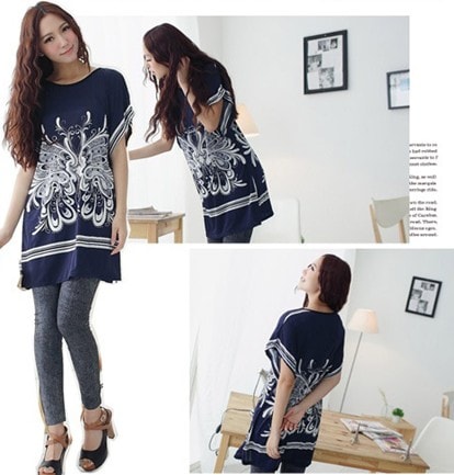 Blouse BL2624 Dark Blue