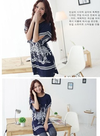 Blouse BL2624 Dark Blue