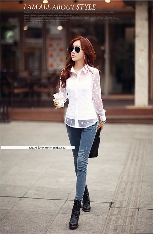 Gauze Blouse BL2654 White