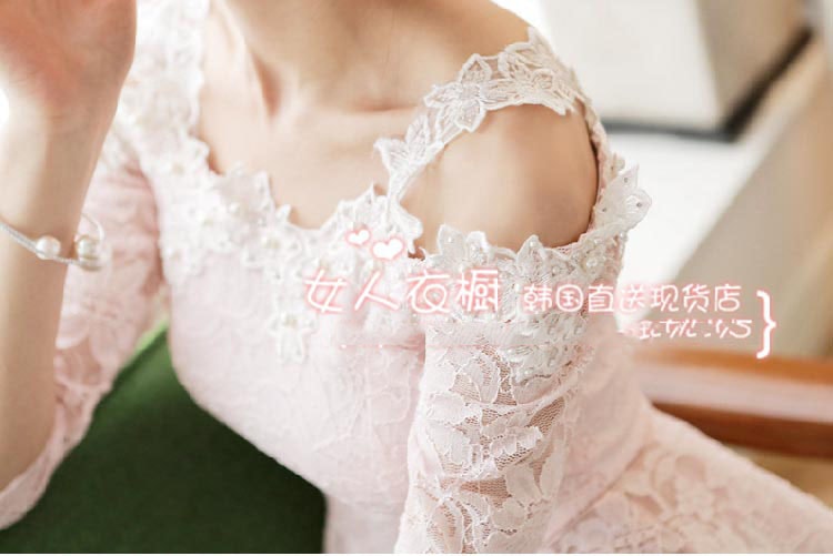 Lace Blouse BL2668 Pink Cream