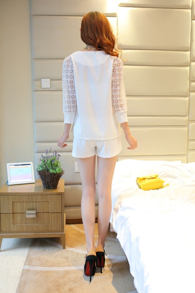 Organza Blouse BL2674 White