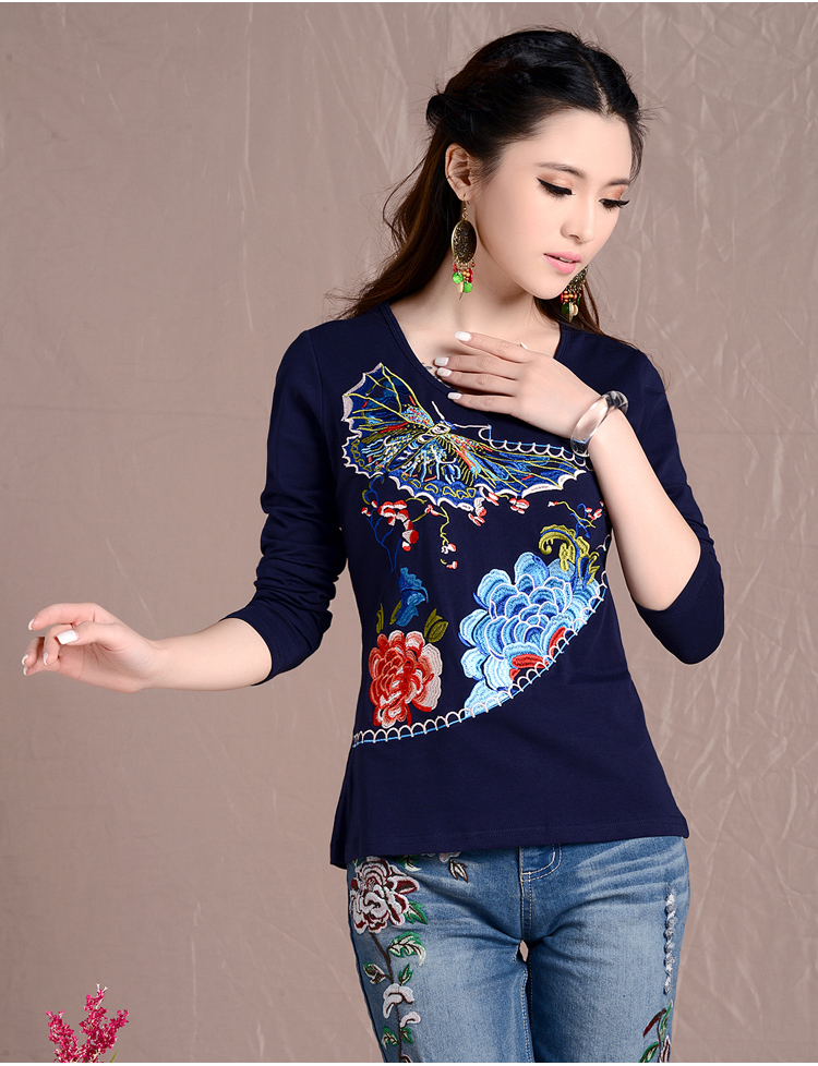 Retro Blouse BL2676 Blue