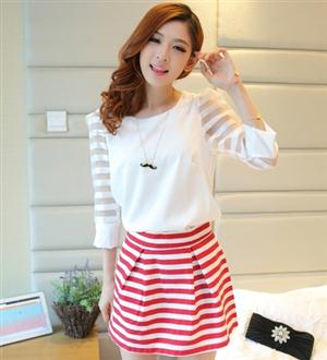 Organza Blouse BL2678 White