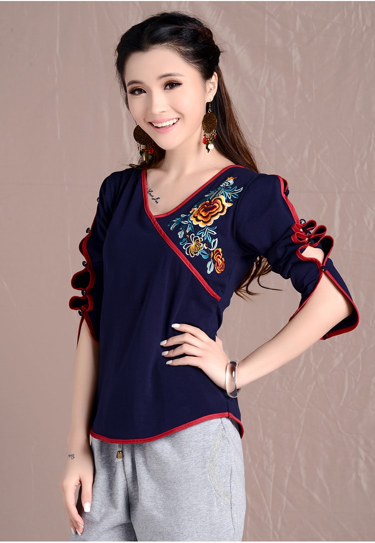 Ethnic Blouse BL2680 Blue