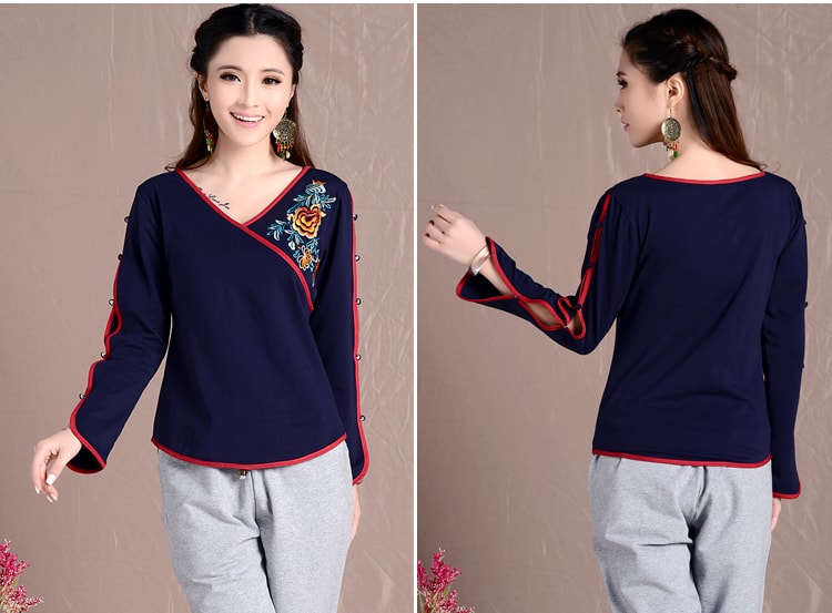 Ethnic Blouse BL2680 Blue