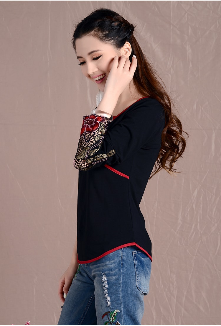 Retro Blouse BL2681 Black