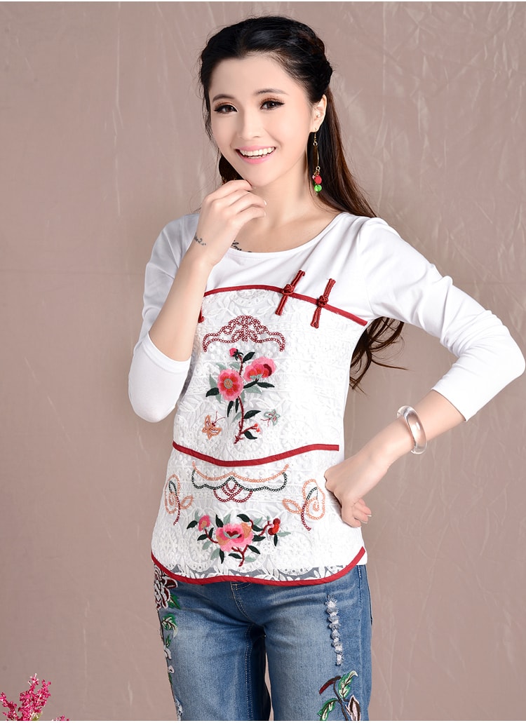 Retro Blouse BL2684 White