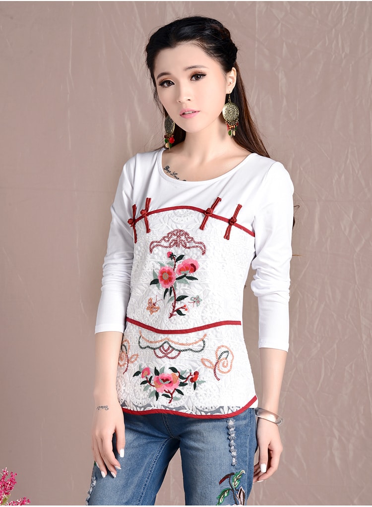 Retro Blouse BL2684 White