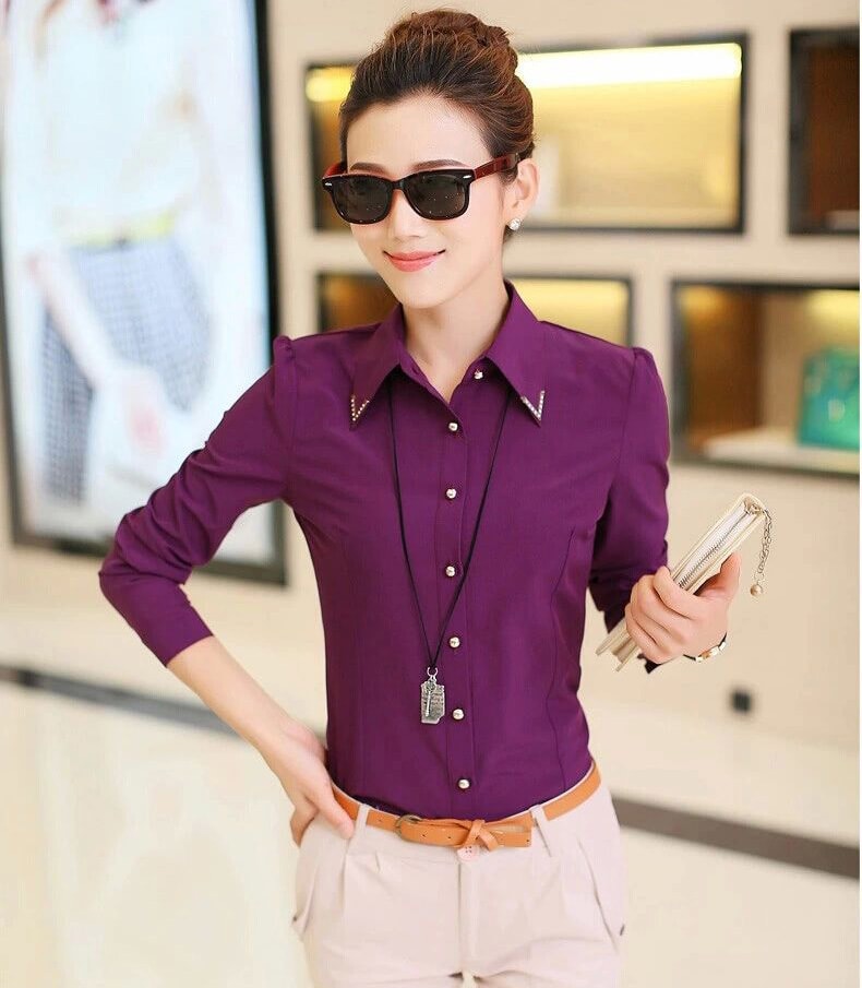 Kemeja BL2695 Purple