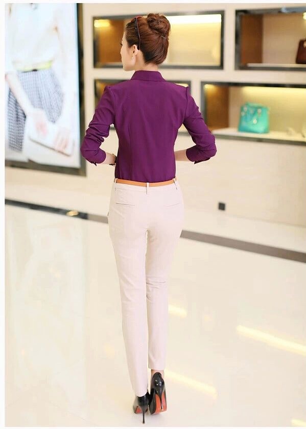 Kemeja BL2695 Purple