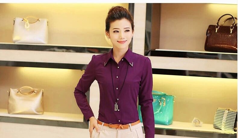 Kemeja BL2695 Purple