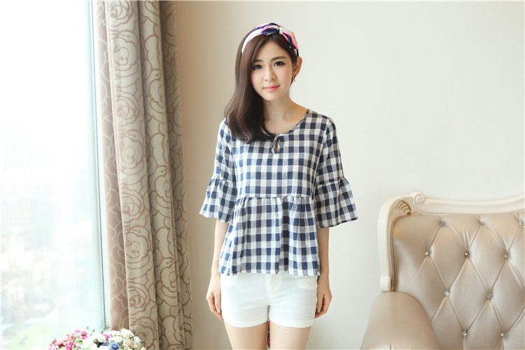 Blouse BL2707 Navy Blue