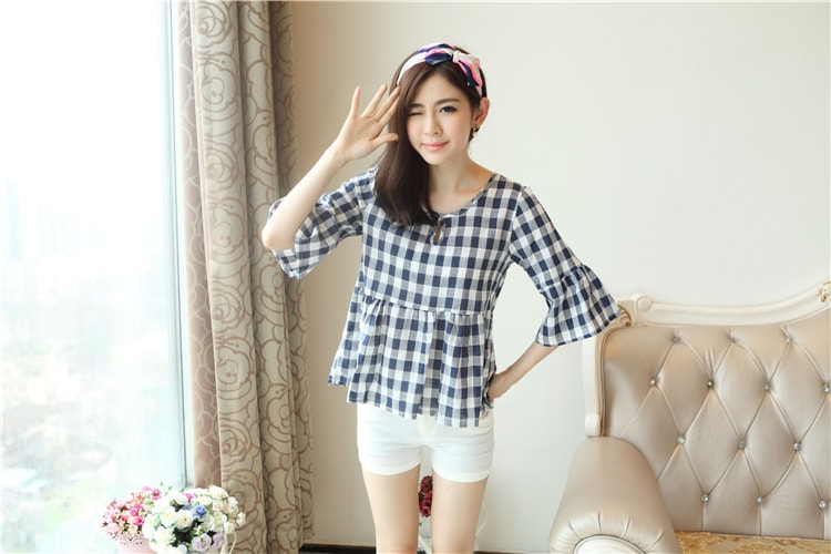 Blouse BL2707 Navy Blue