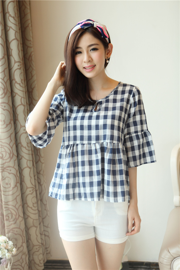 Blouse BL2707 Navy Blue