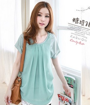 Blouse BL2727 Cyan