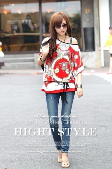 Blouse BL2731 Red