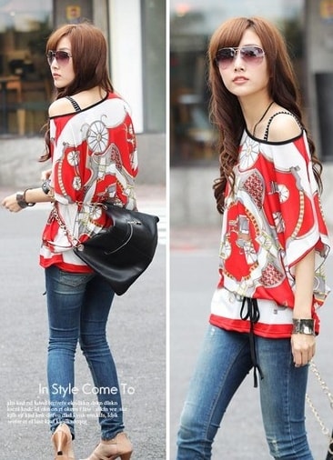 Blouse BL2731 Red