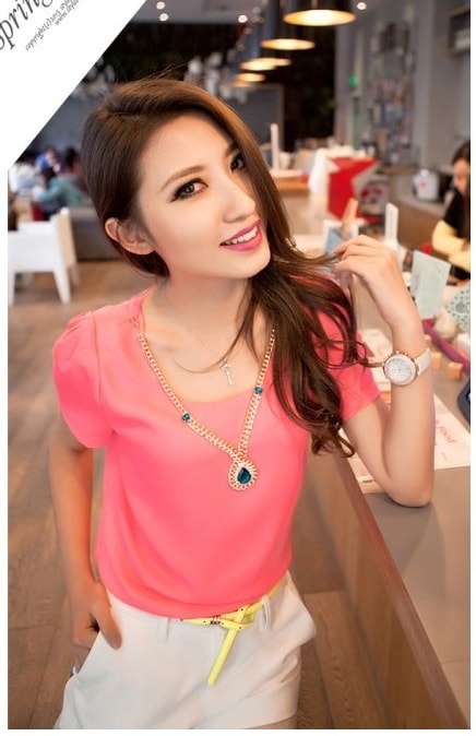 Blouse BL2741 Pink