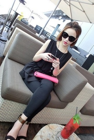 Chiffon Blouse BL2742 Black