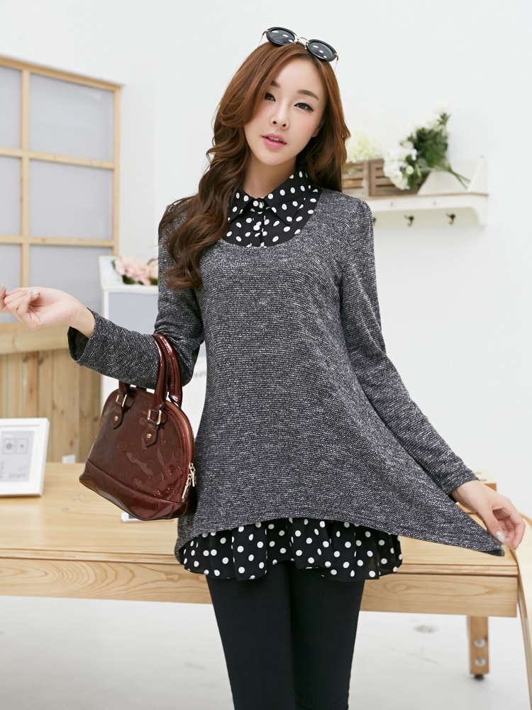 Blouse BL2755 Dark Grey