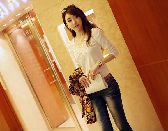 Crochet Blouse BL2778 White