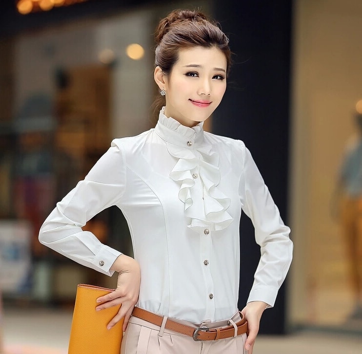 Kemeja Blus BL2779 White