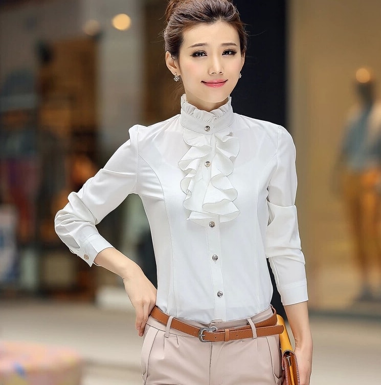 Kemeja Blus BL2779 White