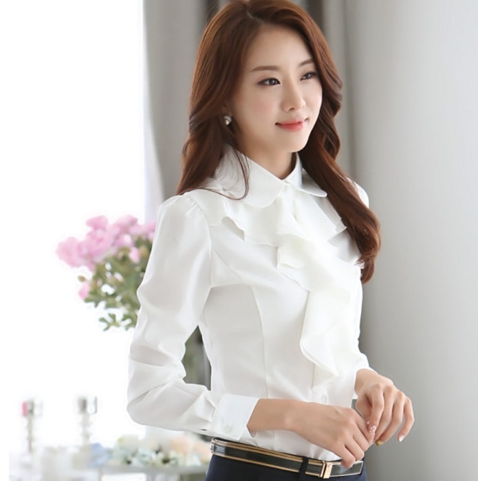 Kemeja Blouse BL2787 White