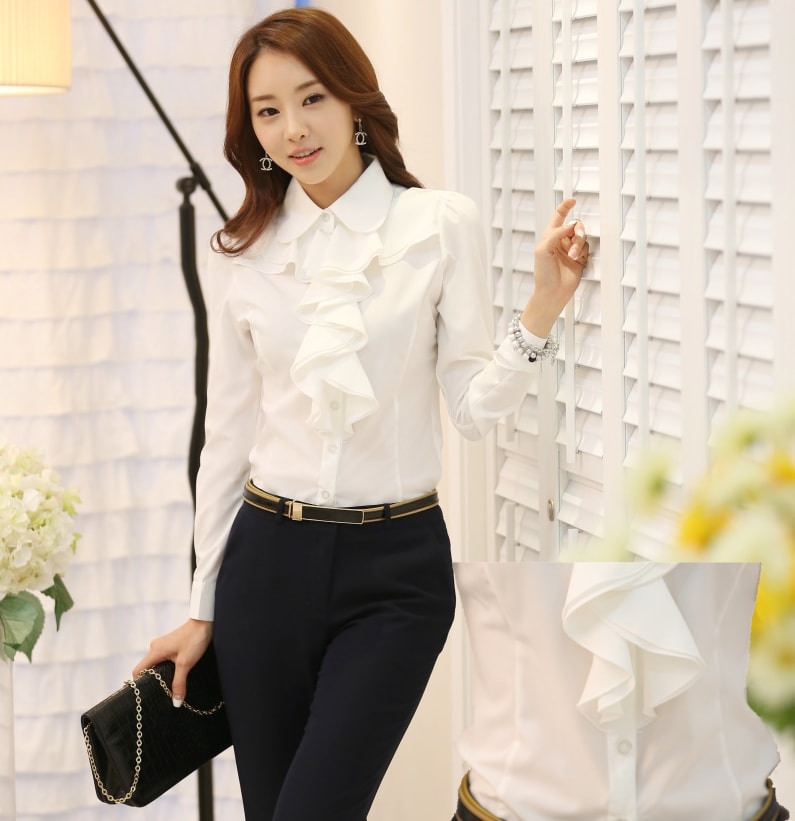 Kemeja Blouse BL2787 White