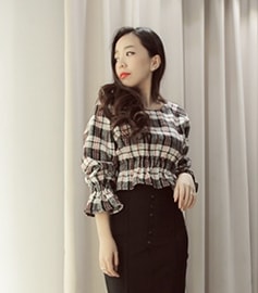 Duffle Blouse BL2816 Black