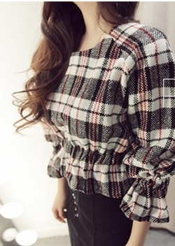 Duffle Blouse BL2816 Black