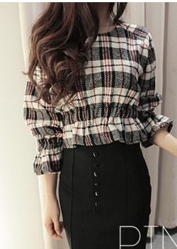 Duffle Blouse BL2816 Black