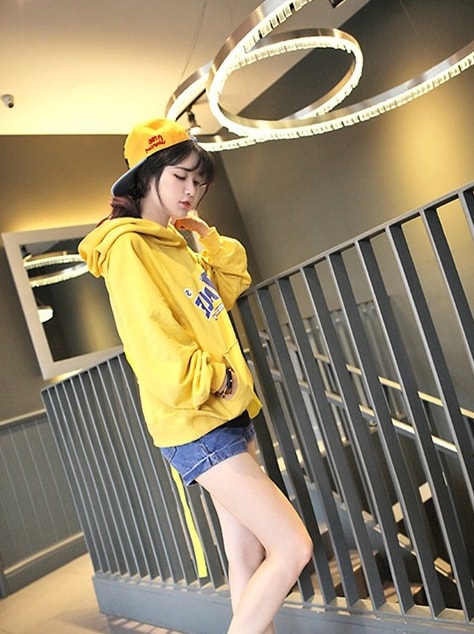 Sweater Hoodie BL2825 Yellow