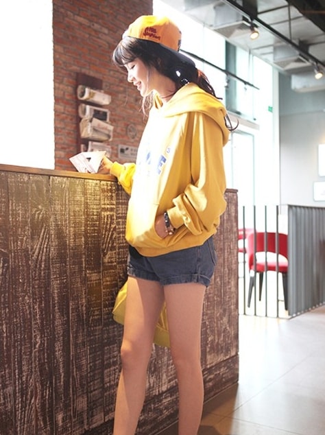 Sweater Hoodie BL2825 Yellow