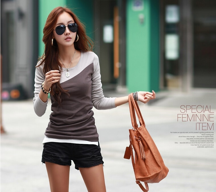 Blouse BL2832 Brown