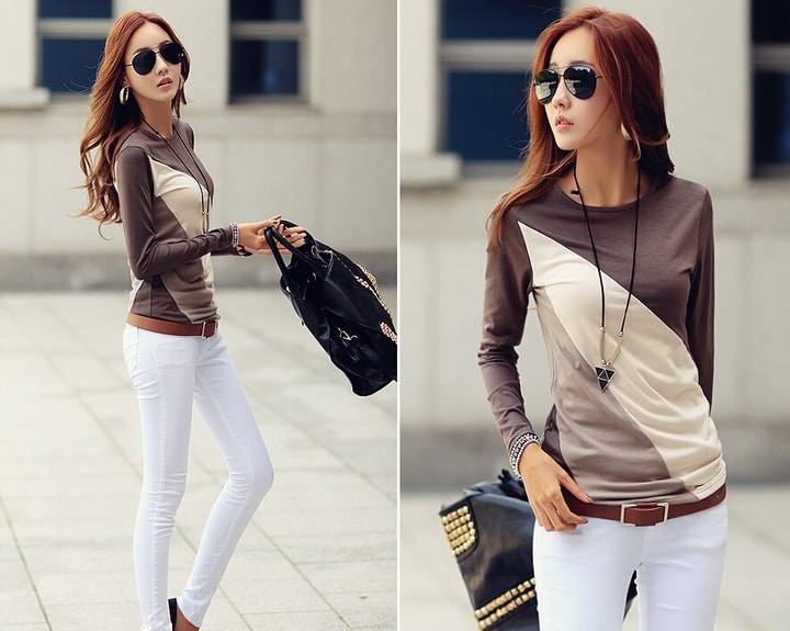 Blouse BL2837 Brown