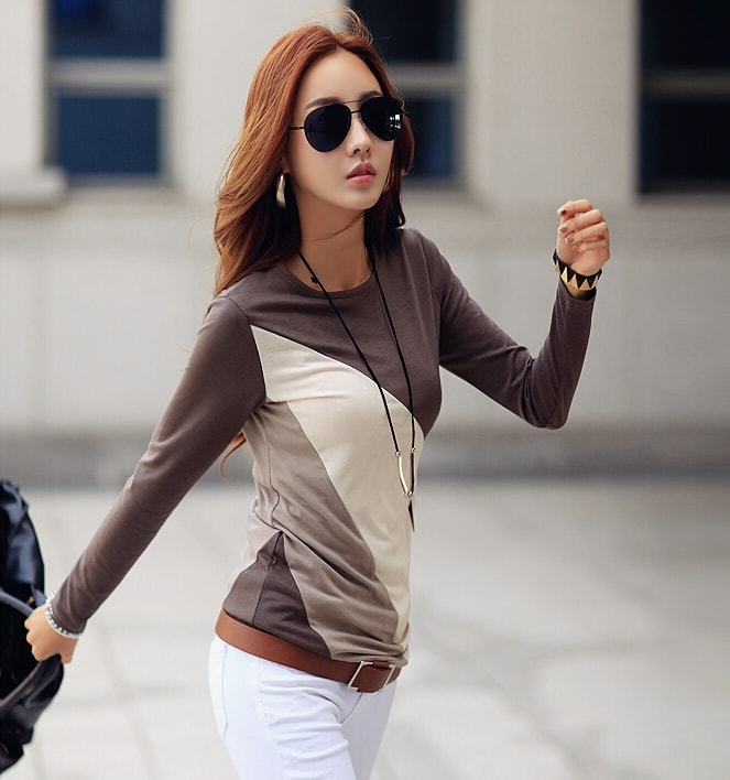 Blouse BL2837 Brown