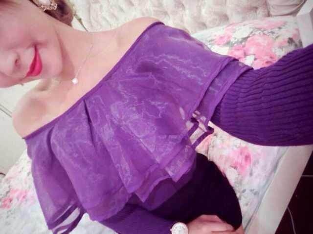 Ruffle Blouse BL2839 Purple