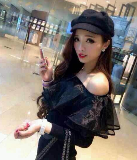 Ruffle Blouse BL2841 Black