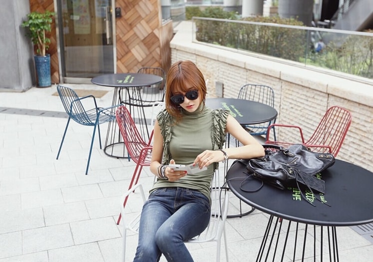 Blouse BL2849 Army Green