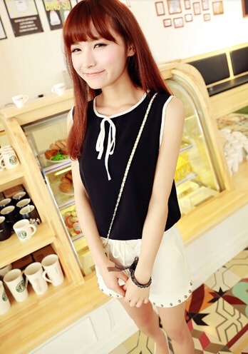 Chiffon Blouse BL2870 Black