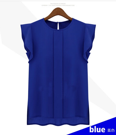 Chiffon Blouse BL2880 Blue