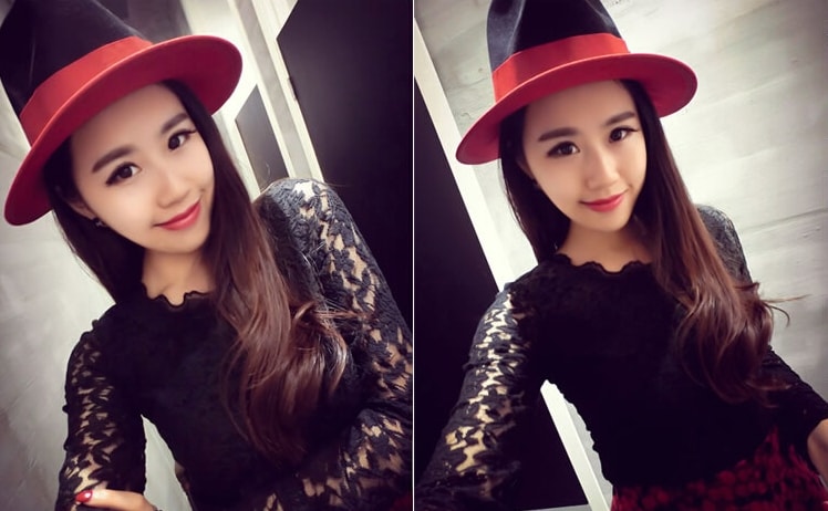 Lace Blouse BL2890 Black