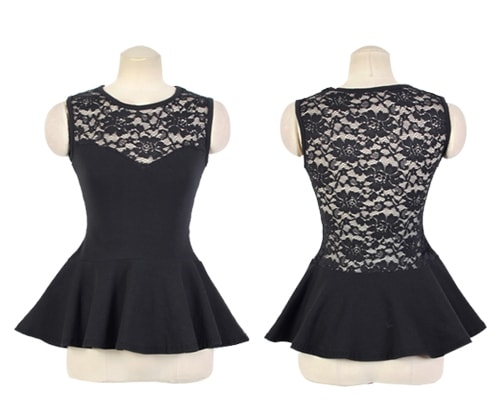 Lace Blouse BL2901 Black