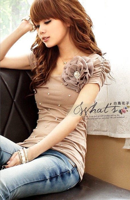 Blouse BL2905 Brown